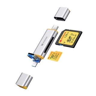 Đầu đọc thẻ SD LLano Bộ chuyển đổi thẻ USB C sang Micro SD tốc độ cao USB 3.0 Khe cắm kép, Đầu đọc thẻ nhớ cho SD / Micro SD / SDHC / SDXC