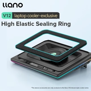 Llano V12 V10 V13 Turbo-Fan RGB Laptop Cooler Lọc Bụi Memory Foam