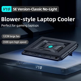 Tấm làm mát máy tính xách tay Llano V10 Turbo-Fan (3500 RPM) Tấm làm mát máy tính xách tay có giá đỡ có thể điều chỉnh Phù hợp cho máy tính xách tay 13-17.3 inch