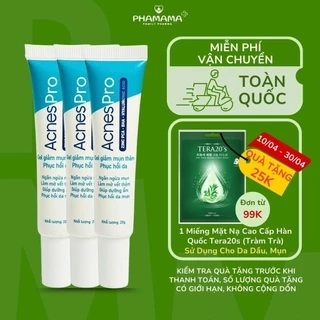 Combo 3 Tuýp Gel AcnesPro Skincare hỗ trợ giảm mụn, mờ thâm (20g/tuýp)