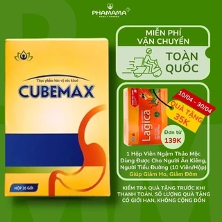 Gel Bảo Vệ Dạ Dày Cubemax Giúp Giảm Đau Dạ Dày, Tá Tràng, Cắt Cơn Trào Ngược Dạ Dày, Giảm Ợ Chua, Đầy Bụng, Khó Tiêu