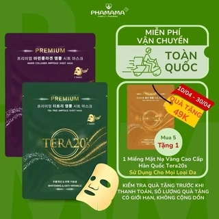 Mặt nạ vàng cao cấp Tera20's với tinh chất Ampoule làm sáng da, cấp ẩm, mờ sạm nám (30ml)
