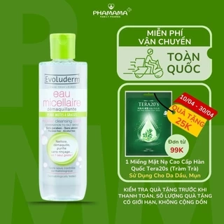 Nước tẩy trang Evoluderm dành cho da dầu mụn, nhạy cảm dễ kích ứng 125ml