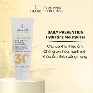 Kem chống nắng cho da khô IMAGE Skincare DAILY PREVENTION Pure Mineral Hydrating Moisturizer SPF30 (7g)