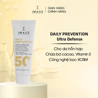 Kem chống nắng cho da lão hóa IMAGE Skincare DAILY PREVENTION Ultra Defense Moisturizer SPF 50 (7g)