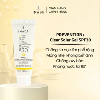 Kem Chống Nắng Chống Trôi-Thấm Nước Dành Cho Mọi Loại Da IMAGE Skincare PREVENTION+ Solar Clear Gel SPF30