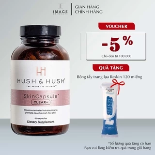 Viên uống ngăn ngừa mụn Image Skincare HUSH & HUSH Skincapsule Clear+ 60 viên