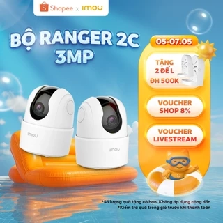 Bộ 02 Camera Wifi trong nhà Imou Ranger 2C (3MP) I Bảo hành 2 năm I TA32CP