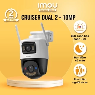 Camera Wifi Imou ngoài trời 2 mắt Cruiser Dual 2 I 6MP/10MP | IPC-S7XEP-10M0WED I Xoay 360° | Phát hiện con người