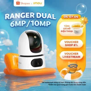 Camera Wifi trong nhà 2 mắt Imou Ranger Dual I 6MP/10MP I Xoay 360° | Phát hiện con người | Màu về đêm