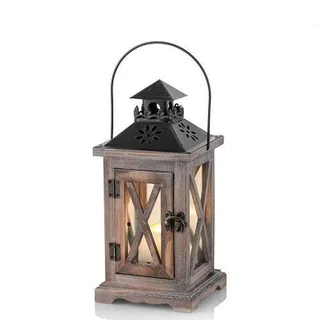 Đèn Lồng Màu Gỗ Mục 29X15Xh15Cm | Index Living Mall | Nhập Khẩu Thái Lan