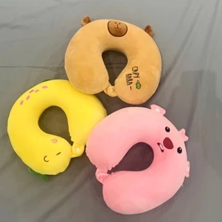 Gối Cổ Cao Su Loopy Hồng, Khủng Long Vàng, Chuột Capybara | Index Living Mall | Nhập Khẩu Thái Lan