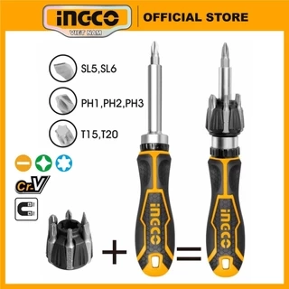 Bộ tua vít khóa tự động 7 đầu INGCO AKISD0808
