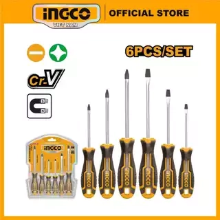 Bộ tuốc nơ vít 6 cây bằng thép CRV INGCO HKSD0628