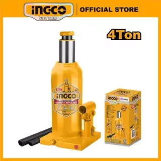Kích thủy lực 4 tấn INGCO HBJ402 tối thiểu chiều cao 190mm, tối đa chiều cao 370mm