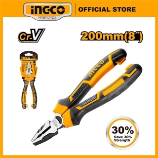 Kìm răng cắt cao cấp 8 inch (20cm) thép Cr-V INGCO HHCP28200 kẹp chặt và cắt đồng, thép, nhôm