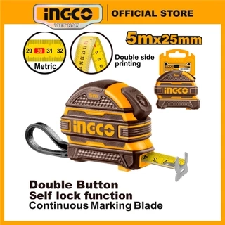 Thước cuộn thép đo tự hãm 3m, 5m, 8m, 10m INGCO HSMT081025-1 | HSMT08825-1 | HSMT08525-1 | HSMT08316-1 hệ đo mét (m)