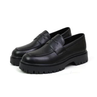 Giày da chunky loafer công sở thời trang INICHI G1229 da lì đế chunky thời trang