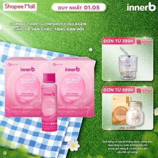 Combo 2 hộp 6 chai nước uống CollagenVitaminC sáng da InnerBGlowshot(50ml x 6)