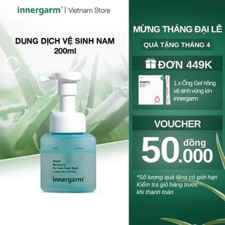 Dung dịch vệ sinh dành cho nam Innergam Vegan Moisture For men Foam Wash 200ml
