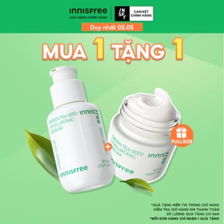 Serum trà xanh cấp ẩm sâu phục hồi da, với Probiotics INNISFREE Green Tea Seed Hyaluronic Serum 80mL