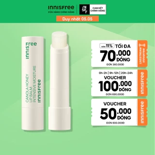 Son dưỡng môi không màu innisfree Canola Honey Lip Balm Deep Moisture 3.5g