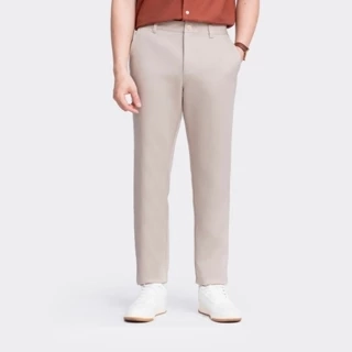 Quần Ống Suông Regular Fit Nam Vải Kaki Cotton INSIDEMEN Dáng Âu Co Dãn Phong Cách Công Sở IKK01503