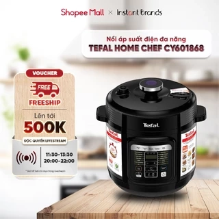 Nồi áp suất điện đa năng Tefal 6 lít CY601868 - 15 chương trình cài sẵn - hẹn giờ lên đến 24 giờ