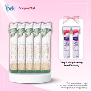 Combo 5 Gói Bông Tẩy Trang Skinlovers 120+30 miếng (5 x 150 miếng)