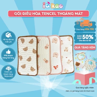 Gối Điều Hoà IQKAO Chất Liệu Tencel Cao Cấp – Mát, Thấm Hút Tốt, Dịu Êm Cho Làn Da Nhạy Cảm Của Bé