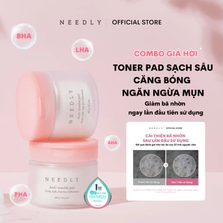 Combo Toner Pad Needly Anti-Trouble Làm Sạch Bã Nhờn Căng Bóng 500G 120 Miếng