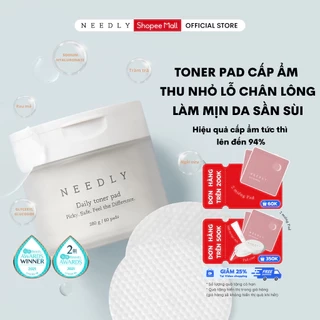 Toner Pad Needly Daily Cấp Ẩm Cải Thiện Lỗ Chân Lông 280G 60 Miếng