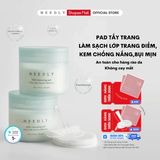 Toner Pad Needly Mild Cleansing Tẩy Trang Làm Sạch Bụi Mịn 160G 60 Miếng