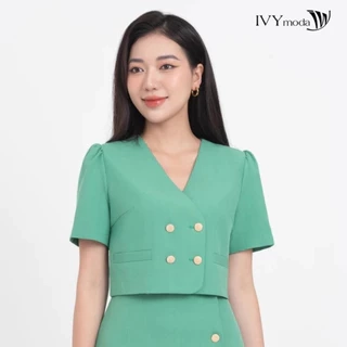 Áo blazer Tuysi cổ V nữ IVY moda MS 61M8395