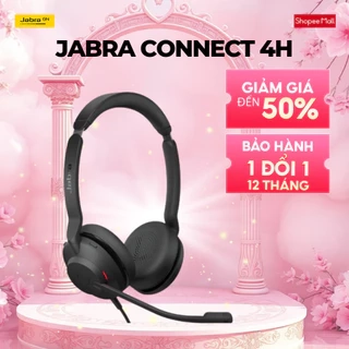 Tai Nghe Chụp Tai On-ear JABRA Connect 4H | Đan Mạch | USB C | 2 microphone | Hàng Chính Hãng