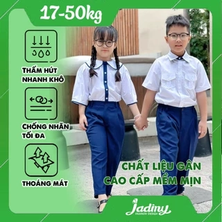 Đồng phục đi học cho bé trai cấp 1 thời trang Jadiny (lựa chọn mua áo riêng, quần riêng)