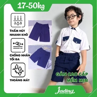 Quần ngắn cho bé trai đi học cấp 1,2, thấm hút mồ hôi, thoải mái vận động, thoáng mát Jadiny
