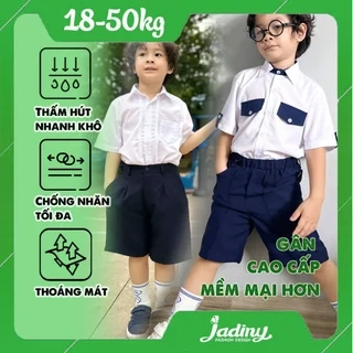 Quần ngắn đồng phục học sinh nam, chất liệu cao cấp, thoáng mát, thoải mái vận động ở trường Jadiny