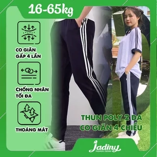 Quần thể dục 3 sọc đồng phục thể dục vải dày dặn, vải tôt học sinh Jadiny