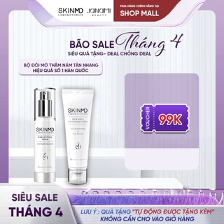 Bộ đôi xóa mờ nám mảng, phục hồi hàng rào bảo vệ da và dưỡng da trắng sáng Skinmd Serum và Cream Brightening