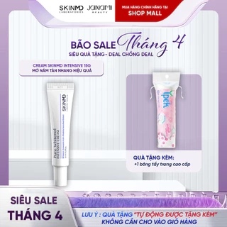 Kem giảm sạm nám và phục hồi làn da mỏng yếu nhạy cảm Skinmd Pure Whitenol Cream Intensive 15ml