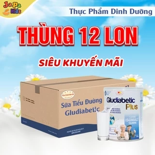 Một thùng 12 hộp Sữa Bột Cho Người Tiểu Đường Gludiabetic Plus Hộp 400G - ổn định đường huyết