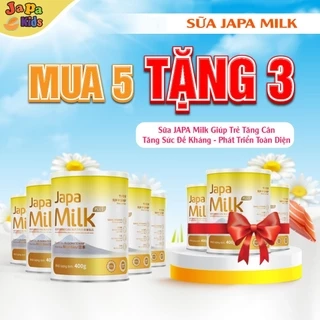 Mua 5 Tặng 3 sữa non Japa Milk bổ sung dưỡng chất, bé tăng cân , phát triển tốt hộp 400g Japa Milk