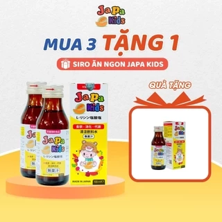 Siro ăn ngon Japa Kids Chính Hãng Kích Thích Ăn Ngon Cho Bé Nhập Khẩu Nhật Bản