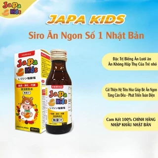 Siro ăn ngon Japa kids  giúp trẻ ăn ngon , con tăng cân phát triển toàn diện nhập khẩu Nhật Bản