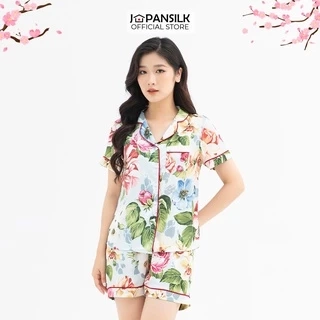 Đồ Bộ Nữ Lụa Satin Cao Cấp JAPAN SILK Họa Tiết Vintage Trang Nhã