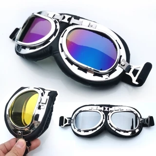Kính phi công mũ phượt GRO HELMET giá rẻ dùng cho mũ bảo hiểm 1/2 và nón bảo hiểm 3/4 chống tia uv chắn gió đẹp,bền, xịn