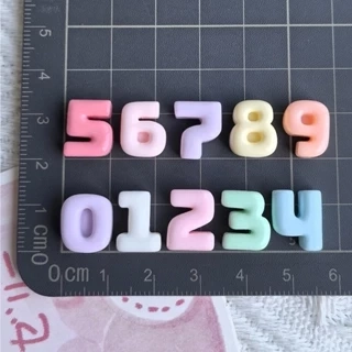 Charm Số Trang Trí Nón Bảo Hiểm, Điện Thoại. Charm Số Dùng Làm Đồ DIY,Trang Trí Kẹp Tóc