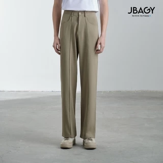 Quần ống rộng nam thương hiệu JBAGY vải Lụa Cotton cách điệu xếp ly - JD0107