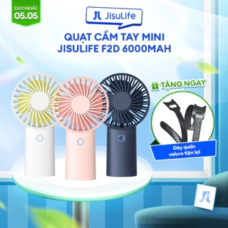 Quạt Cầm Tay Mini JISULIFE F2D ABS 6000mAh - Sạc Nhanh - Sử Dụng Lên Đến 30H Chính Hãng - Bảo Hành 12 Tháng
